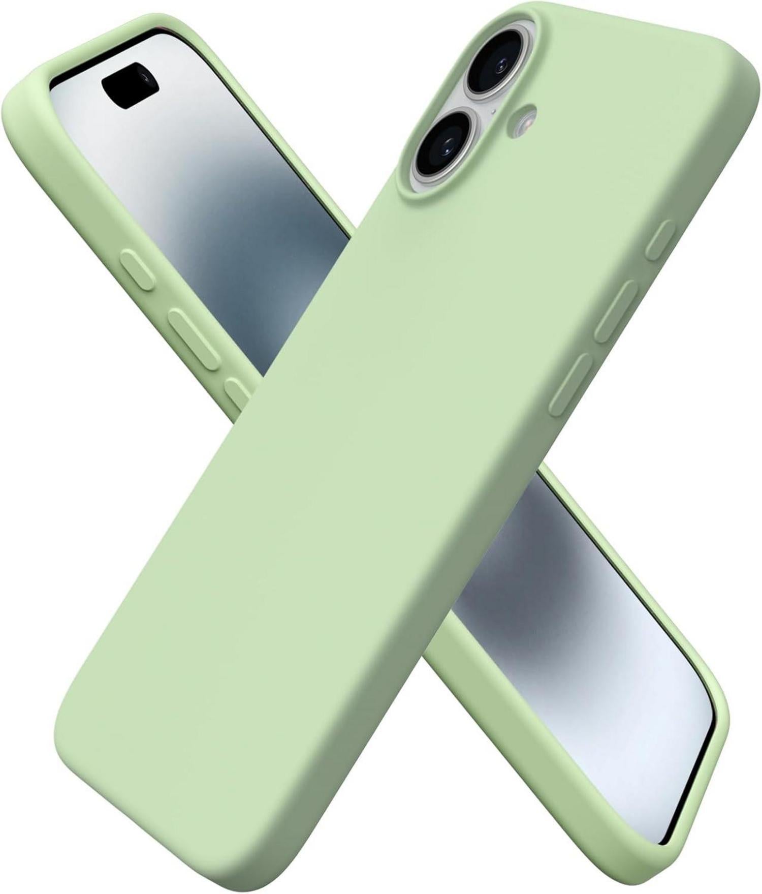 Hülle iPhone 16 Plus Silikon flüssig stoßfest kratzfest 6,7 Zoll