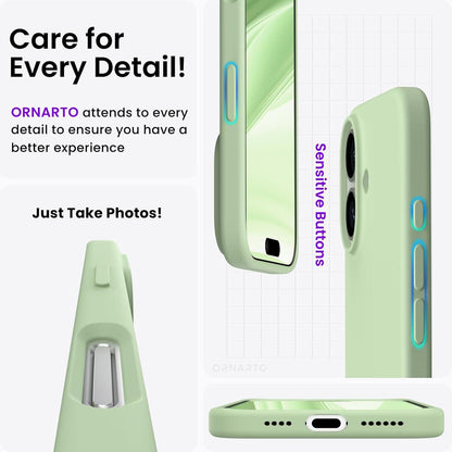 iPhone 16 Plus Hülle Silikon 6,7 Zoll Flüssiges Silikon Schutzhülle Leicht