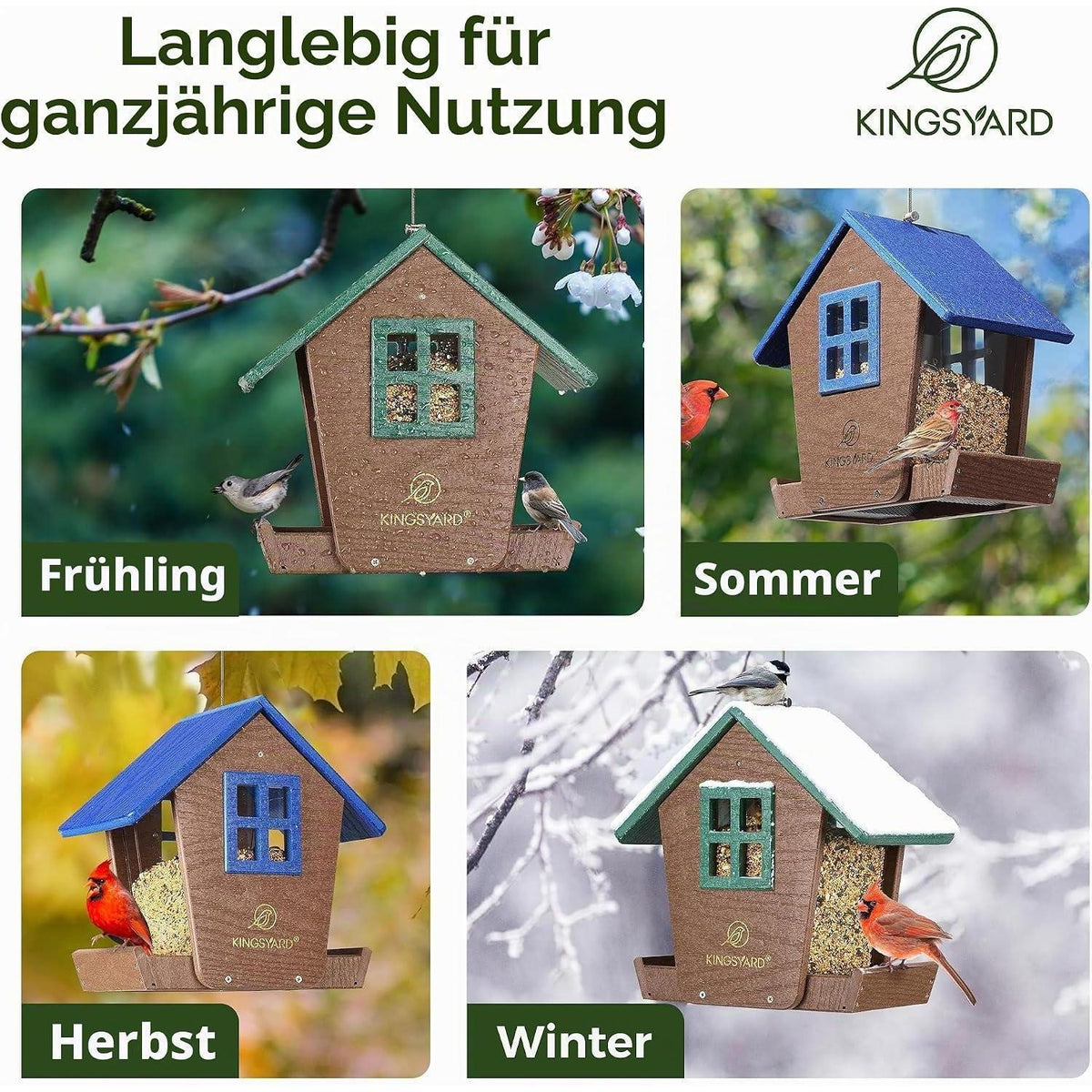 Vogelhaus zum Aufhängen – Recycelt & Wetterfest