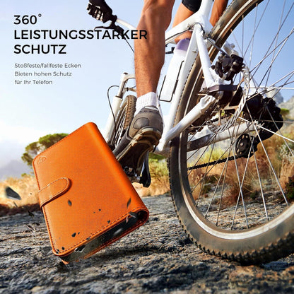 Handyhülle für iPhone 15 mit Panzer Schutz Glas & RFID Blocker