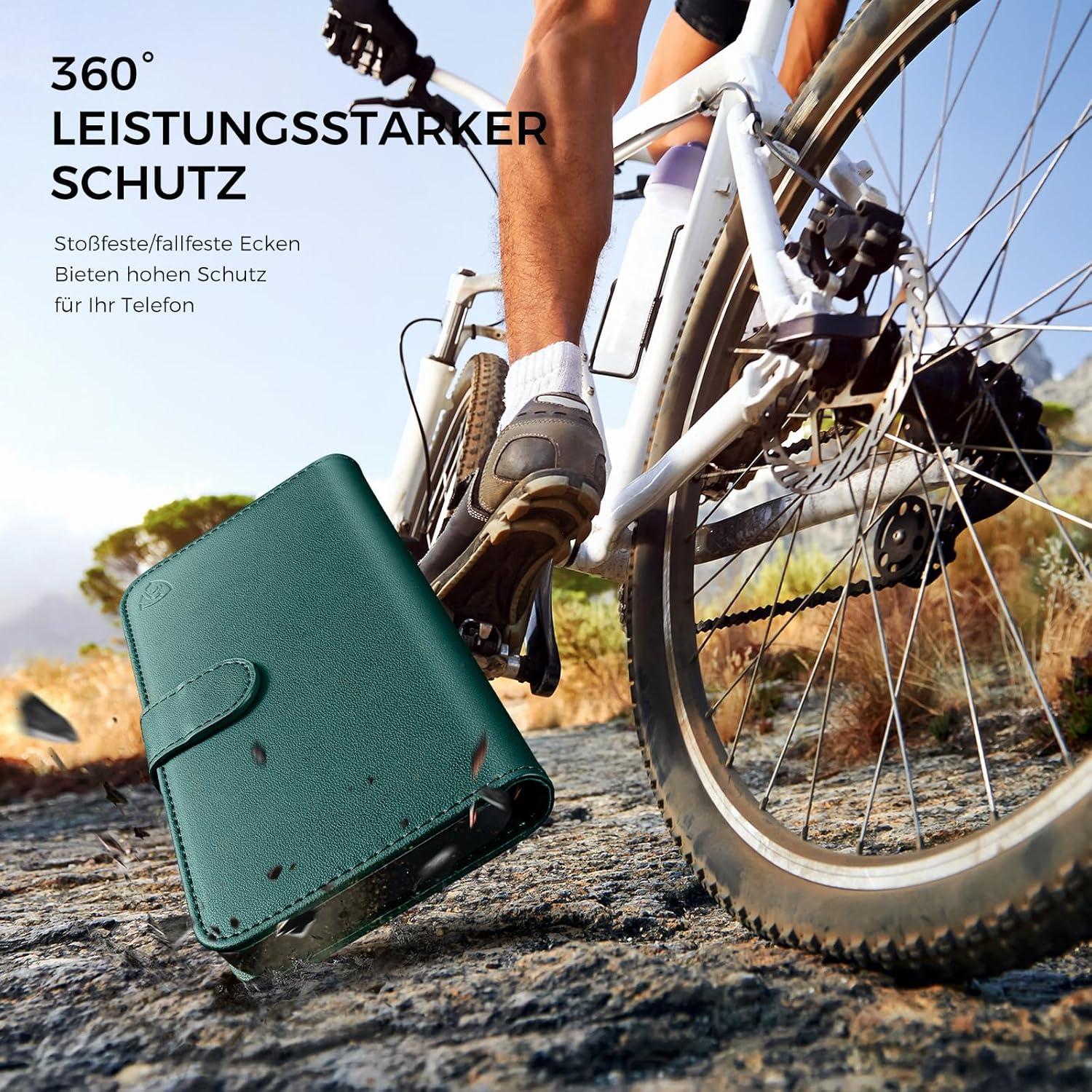 Handyhülle für Xiaomi Redmi 13C mit Panzer Schutz Glas & RFID Blocker