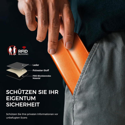 iPhone 12/12 Pro Handyhülle mit Panzer Schutz Glas und RFID Blocker