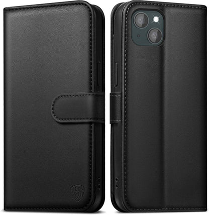 iPhone 15 Klapphülle mit RFID-Schutz & Kartenfächern