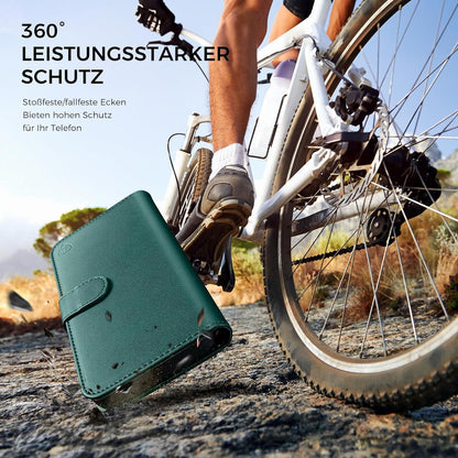 iPhone 12 Pro Handyhülle Panzer Schutz RFID Grün