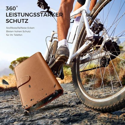 iPhone 12/12 Pro Klapphülle mit RFID Blocker & Standfunktion