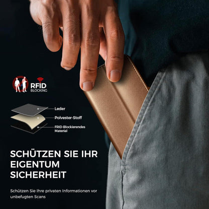 Handyhülle iPhone 12 Pro Leder RFID