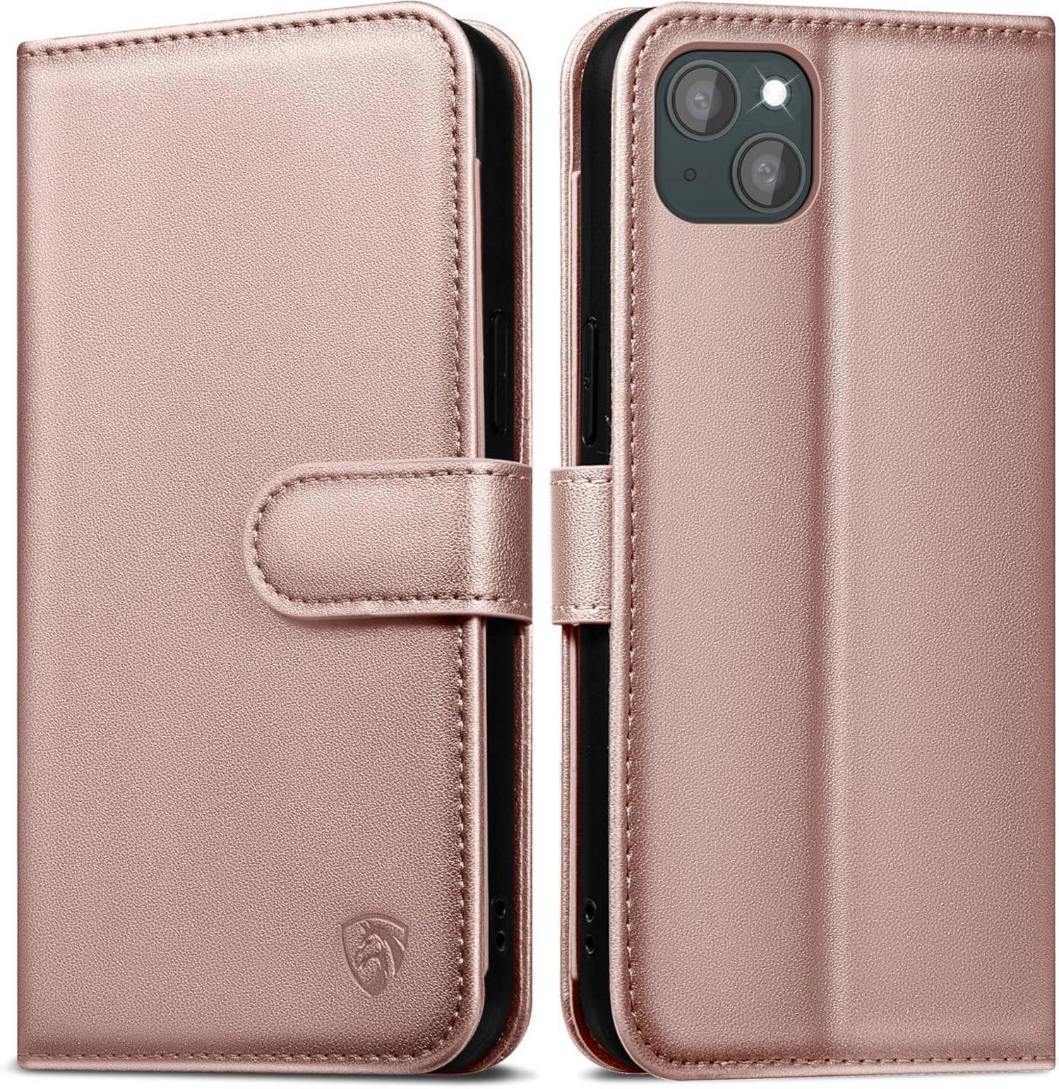 iPhone 15 Klapphülle mit RFID Blocker und Standfunktion
