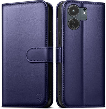 Handyhülle für Xiaomi Redmi 13C mit Panzer Schutz Glas