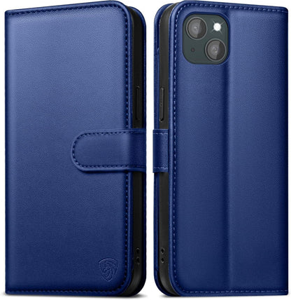 Handyhülle für iPhone 14 mit Panzer Schutz Glas und RFID Blocker