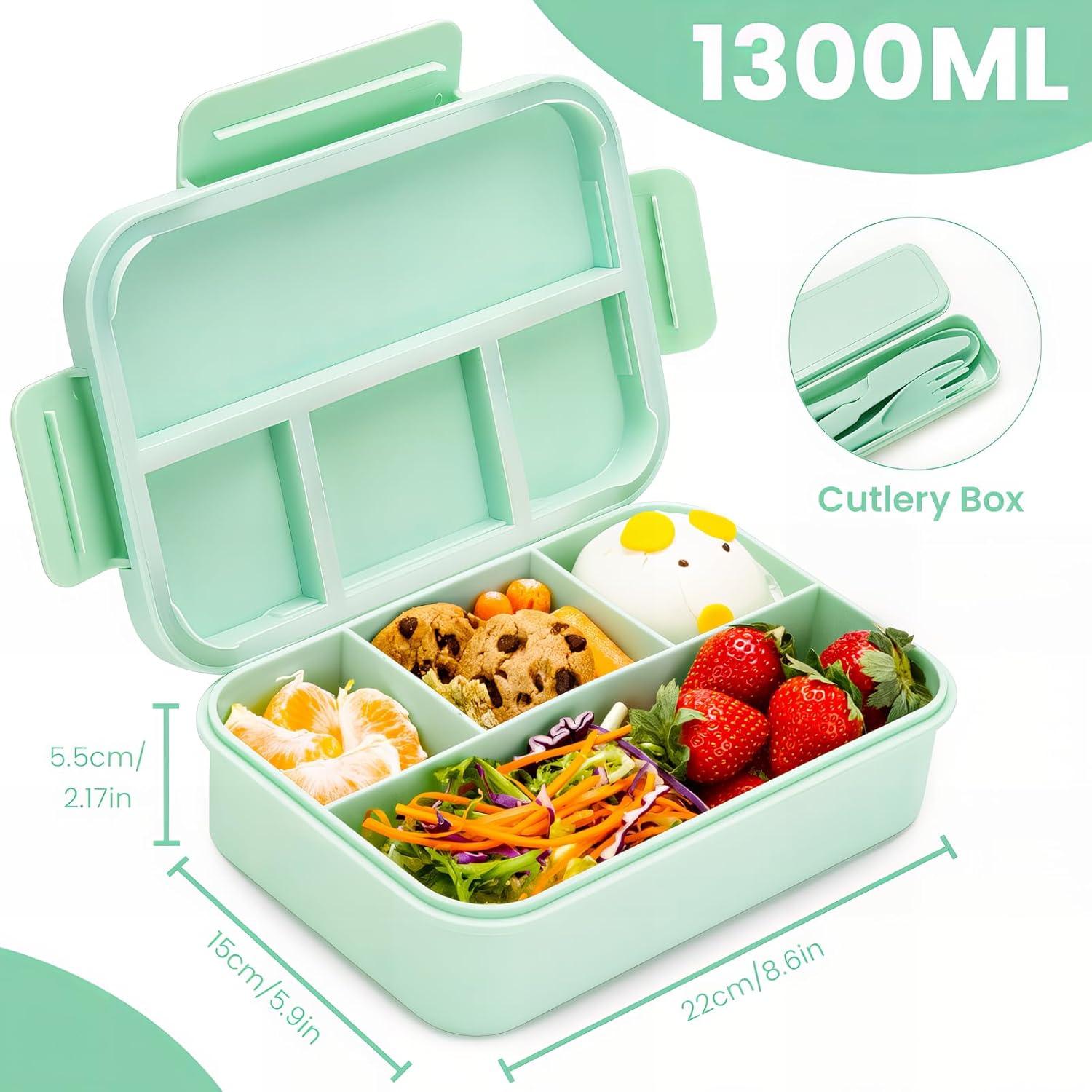 Bugucat Brotdose Kinder Lunchbox Bento Box mit Fächern