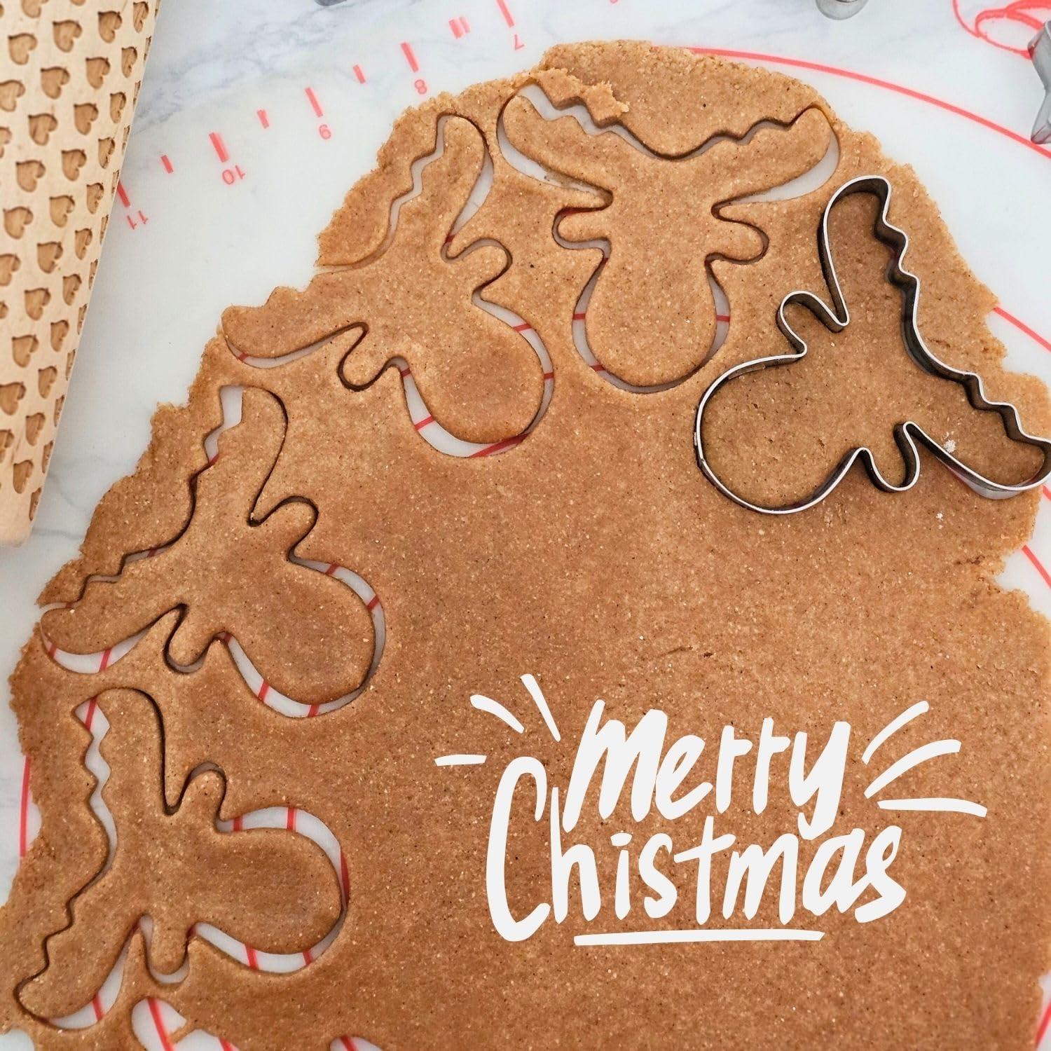 Großes Weihnachts-Ausstechset aus Edelstahl