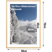 3er-Set Bilderrahmen 50x70cm Holzfarben Acrylglas MDF