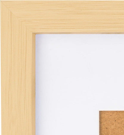 3er-Set Bilderrahmen 30x40 cm aus MDF und Acrylglas Holzfarben