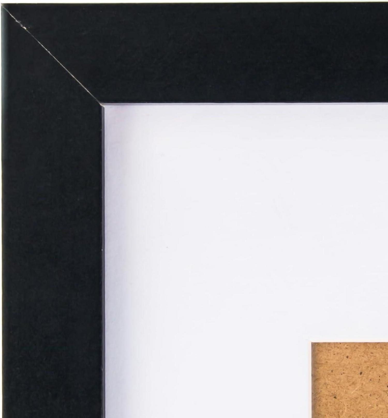 Bilderrahmen 3er Set 30x40cm MDF Acrylglas Schwarz