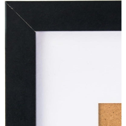 3er Set Bilderrahmen 40x50 cm MDF Acrylglas Schwarz
