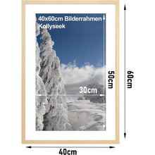 3er-Set Bilderrahmen 40x60cm MDF Acrylglas Holzfarben Home