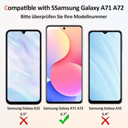 Panzerglas Samsung Galaxy A71/A72 2 Stück 9H
