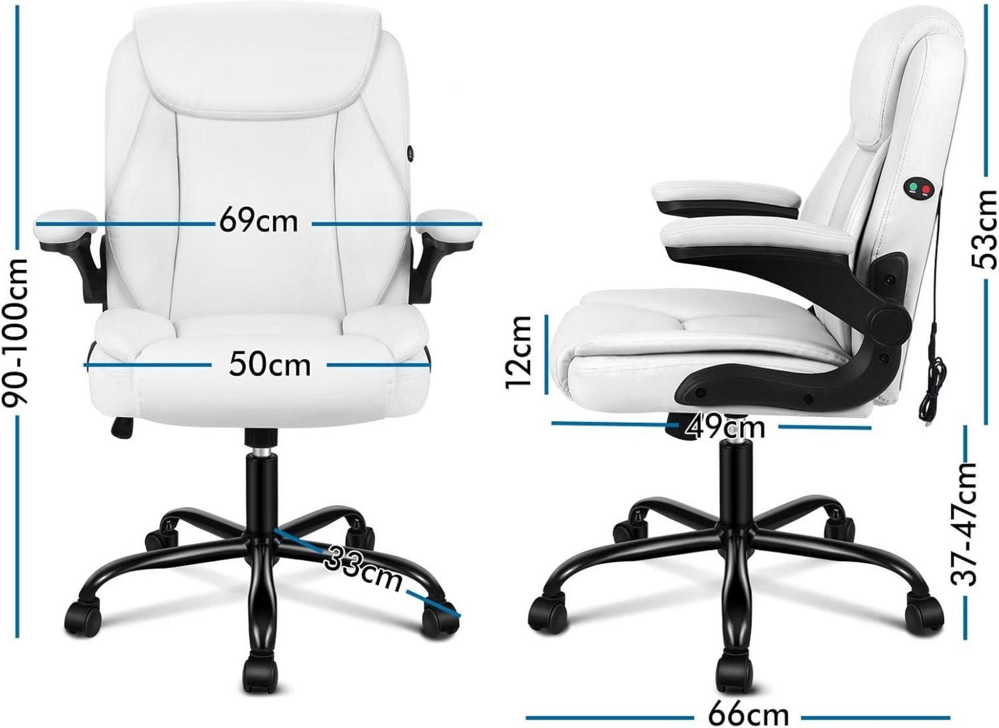 Massagebürostuhl mit mittlerer