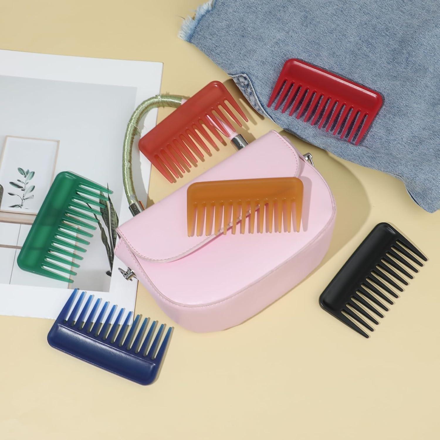 2er Set Breite Lockenkämme Grobzahnung Afro Haare Frauen Styling - Antistatisch