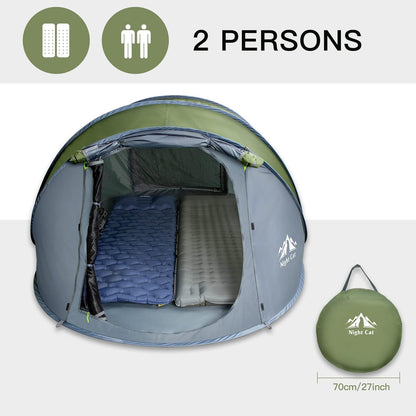 Night Cat Pop Up Zelt 2-4 Personen Wasserdicht atmungsaktiv