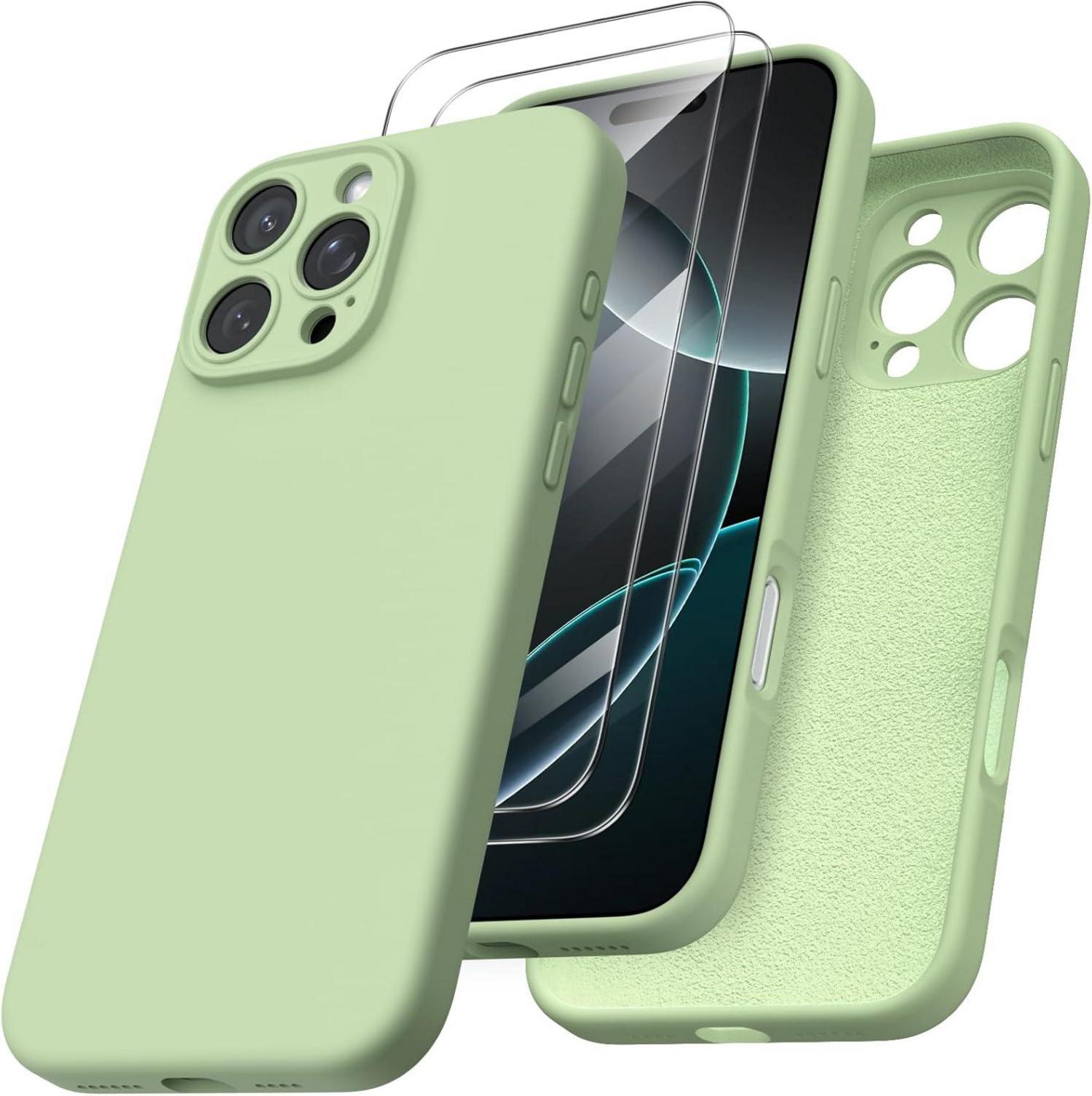 Hülle für iPhone 16 Pro Max mit Kameraschutz & 2 Schutzfolien