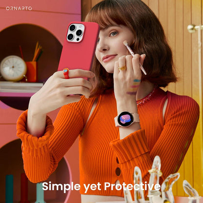 iPhone 16 Pro Hülle Silikon 6,3 Zoll dünn stoßfest flüssiges Silikon