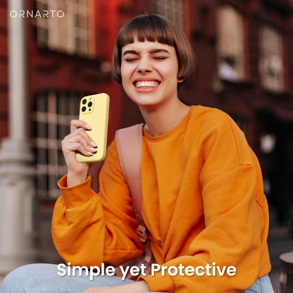 iPhone 16 Pro Max Hülle Silikon 2 Schutzfolien Kameraschutz Gelb