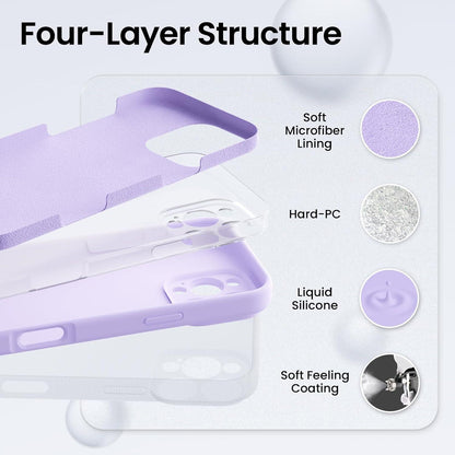 iPhone 16 Pro Max Hülle - Kameraschutz - 2 Schutzfolien - Flüssiges Silikon