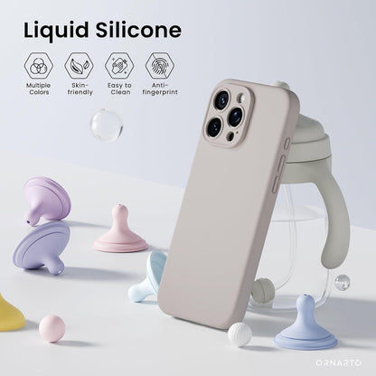 Silikonhülle kompatibel mit iPhone 16 Pro Max, Kameraschutz