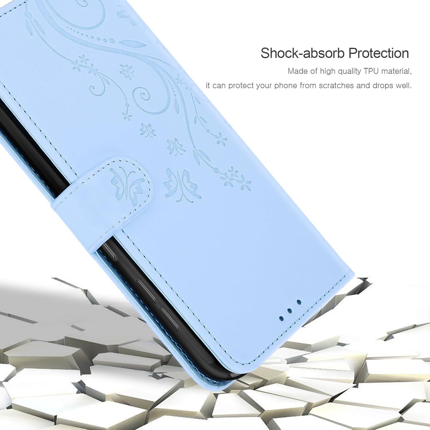 Xiaomi Redmi Note 13 4G Lederhülle Wallet Schutzhülle Blau