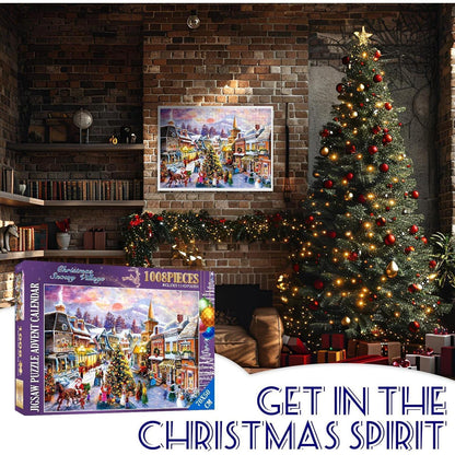 Adventskalender 2026 Vintage Puzzle Weihnachten Dekoration