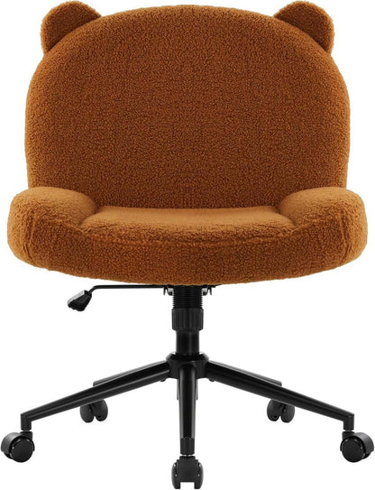 Ergonomischer Bürostuhl mit Rollen und Stoffpolsterung