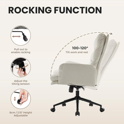 Schminktisch Stuhl Bürostuhl Rollen Ergonomisch Armlehne