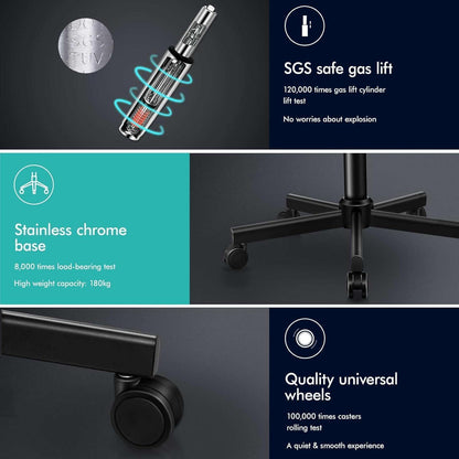 ALFORDSON Ergonomischer Bürostuhl mit