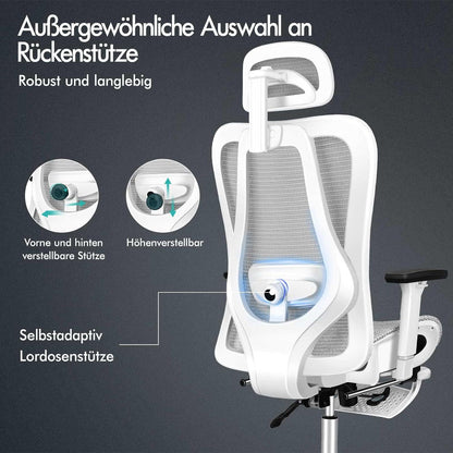 Ergonomischer Bürostuhl mit 3D-Armlehne und