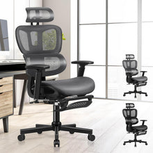 Bürostuhl Ergonomischer Schreibtischstuhl mit Kopfstütze Höhenverstellung