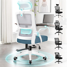 Ergonomischer Bürostuhl mit verstellbarer Lordosenstütze und