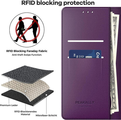 Handyhülle für Samsung Galaxy S24 FE 5G - PU Leder Klapphülle