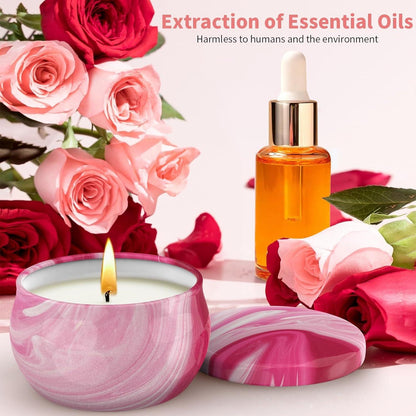 Aromatherapie Duftkerzen Geschenkset 9 Stück Sojawachs Kerzenset Weihnachten Valentinstag Home Spa