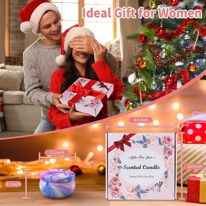 Auriostar Duftkerzen Geschenkset für Frauen - 9er Sojawachs Kerzenset