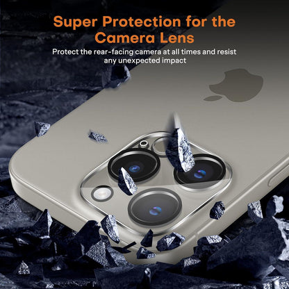 Panzerglas iPhone 16 Pro Kameraschutz 3D Vollbildschutz 9H Härte 2+2
