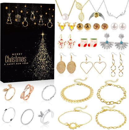 Adventskalender Schmuck 2024 Frauen Mädchen Weihnachtskalender
