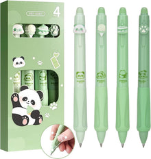 DealKits Radierbarer Kugelschreiber 4er Set Panda Eiscreme Kuchen