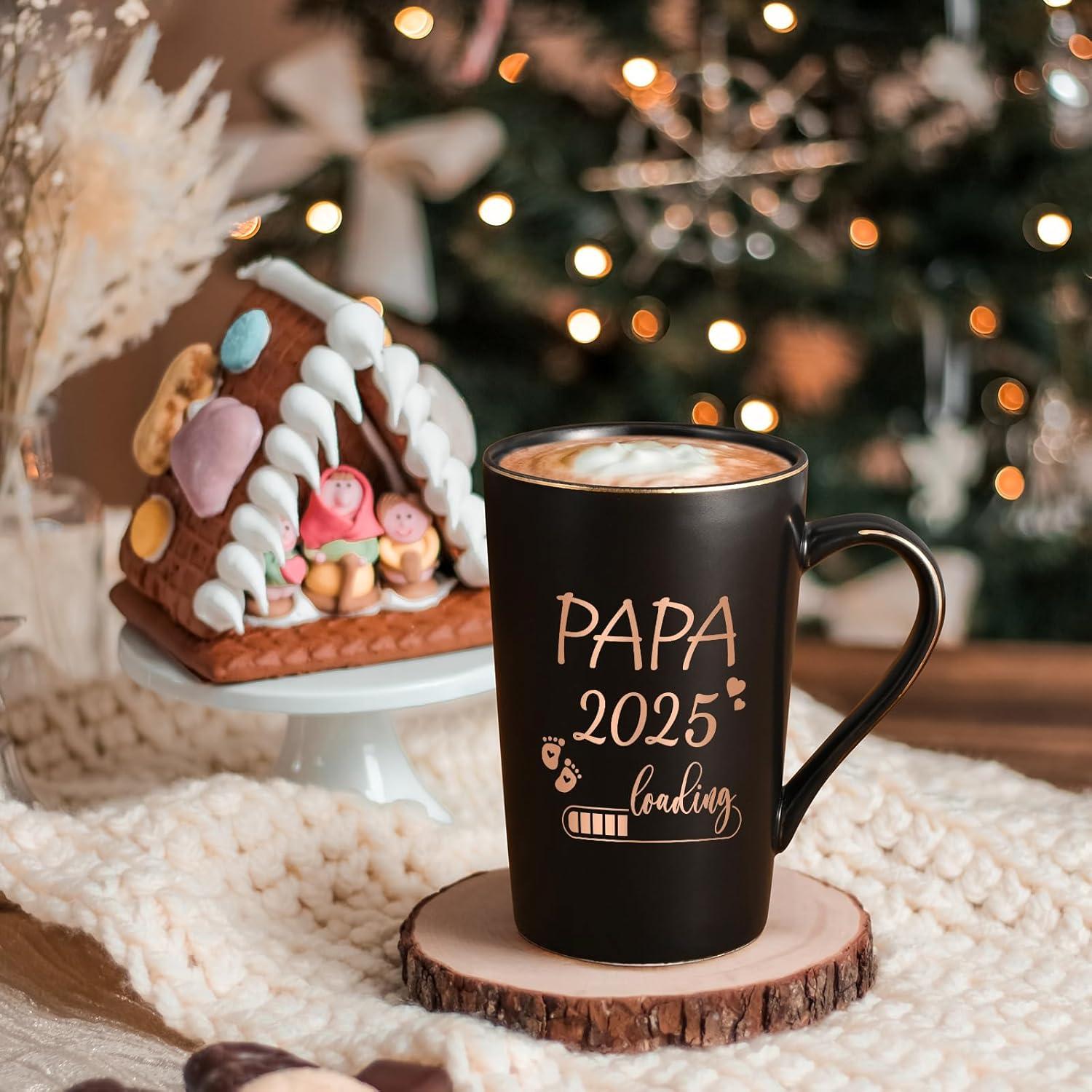 Marmor Kaffeetasse 400ml Geschenk für werdende Papa 2025