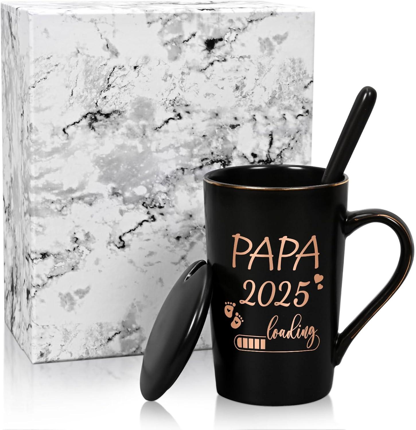 Joymaking Kaffeetasse für werdende Väter 400ml Schwarz inkl. Geschenkbox