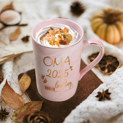 Kaffeetasse Oma Loading 2025 Geschenk 400ml Rosa für