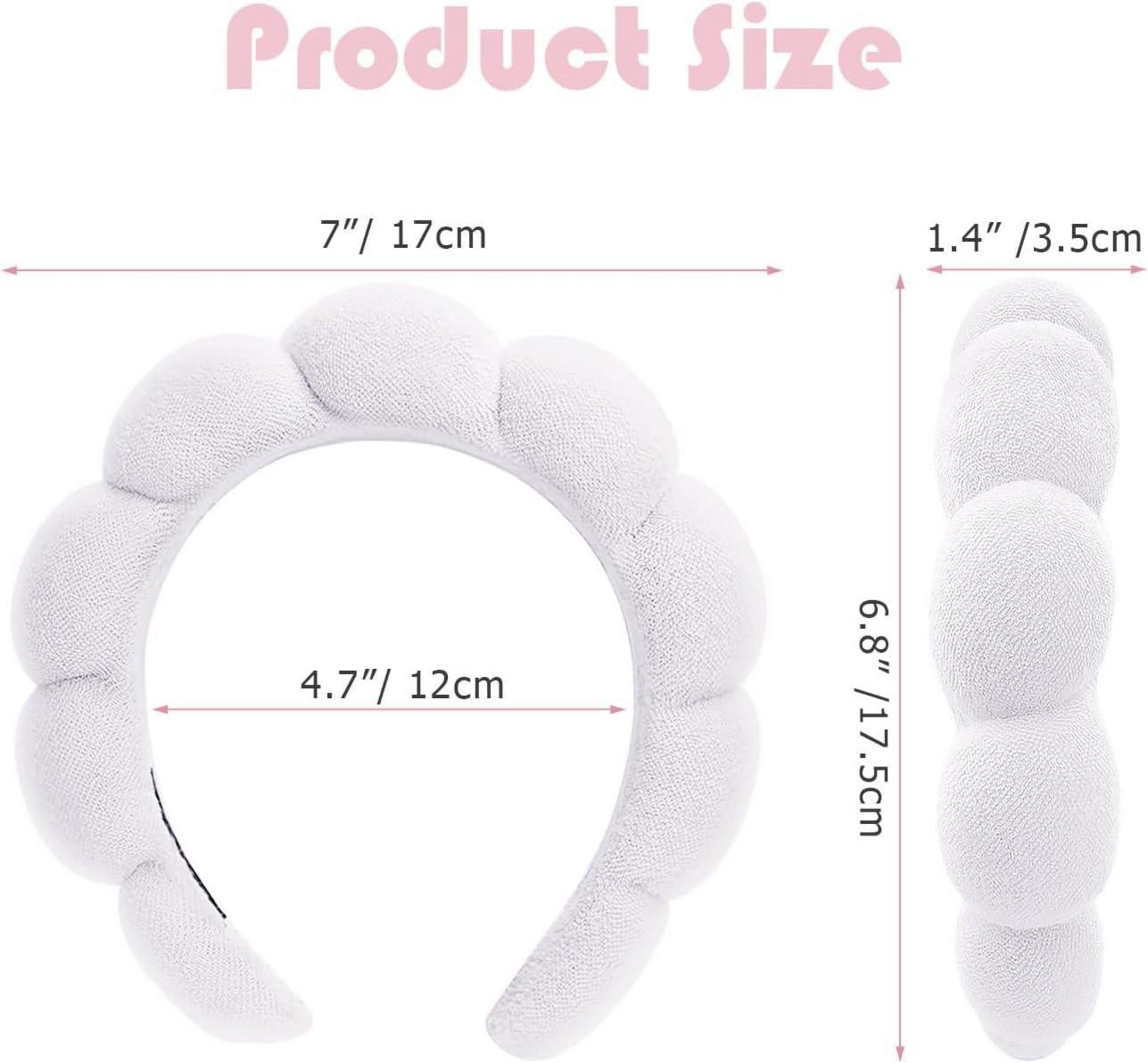 Spa Schwamm Stirnband Damen Gesichtsreinigung Frottee Make-up Haarband 2