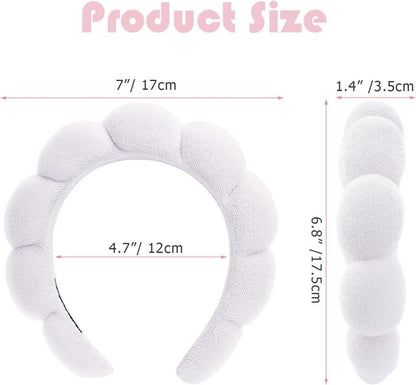 Spa Schwamm Stirnband Damen Gesichtsreinigung Frottee Make-up Haarband 2