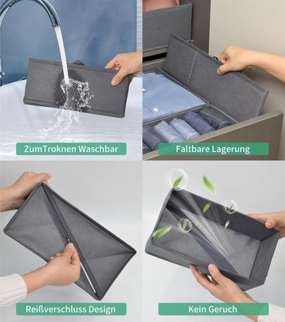 Schubladen Organizer Set für Malm Kommode TYSSEDA - 14-teilig, faltbar