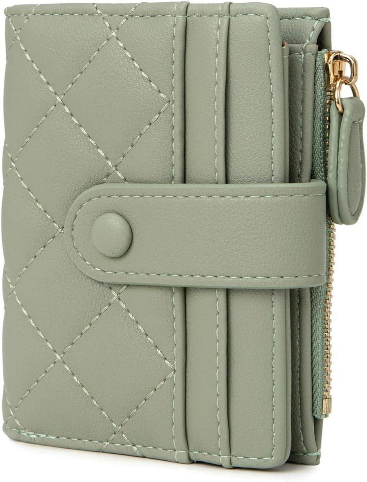Damen Geldbörse Kleine Brieftasche Leder Rosa Mehrere Fächer